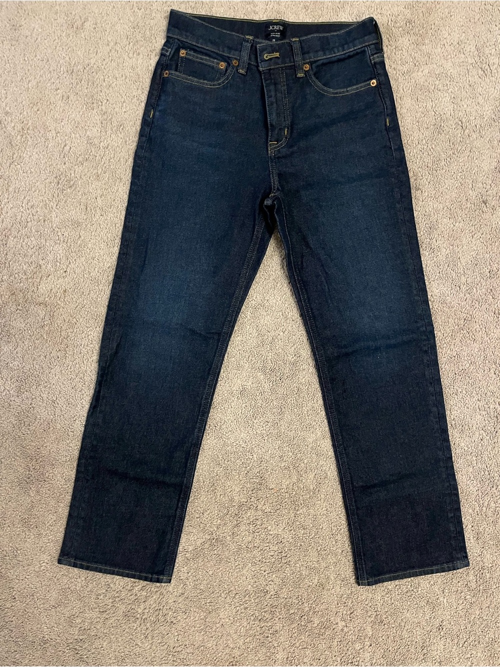 J. Crew Dark Indigo Slim Straight Jeans